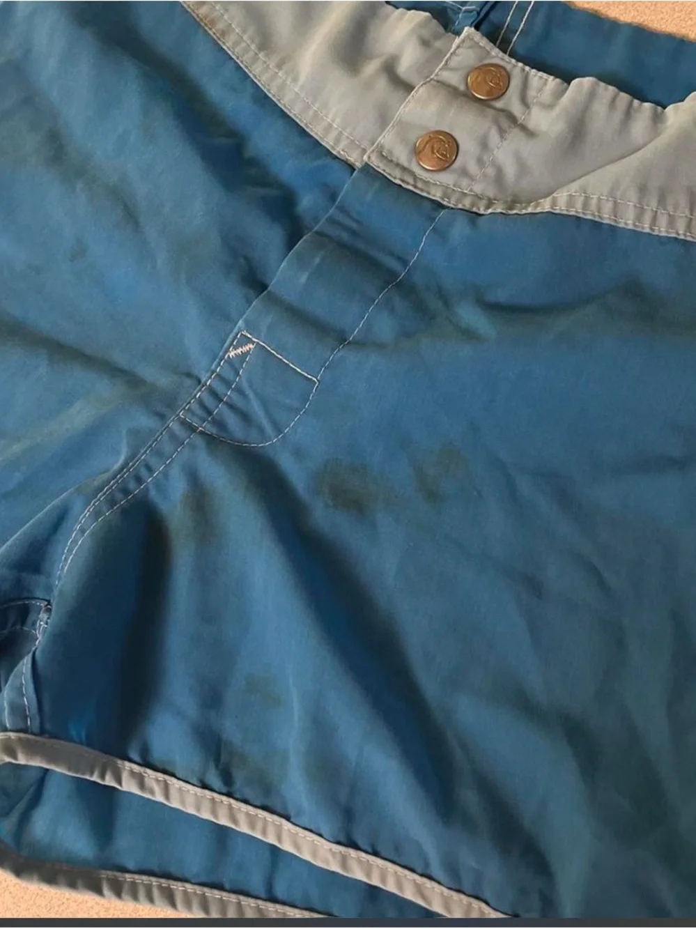 Quiksilver Men’s Two-Tone Light Blue & Blue Board Shorts